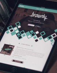 Brownly website on iPad